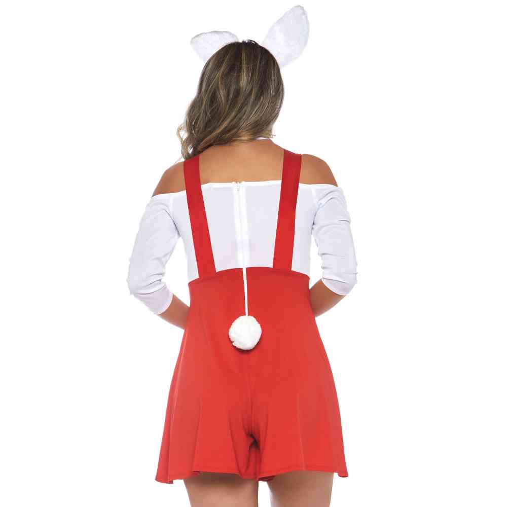 Leg Avenue - Darling Doodle Bunny Costume - Rouge/Blanc